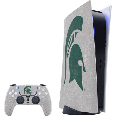 Michigan State University Grey Spartans Logo PlayStation PS5 Skins